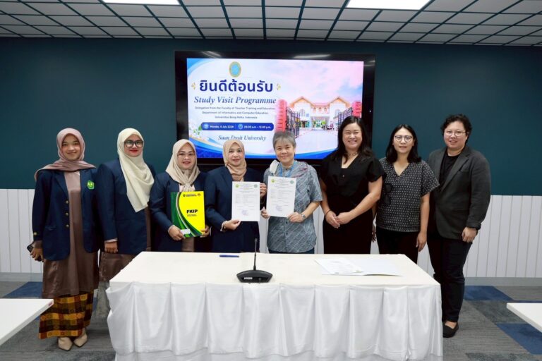 คณะวิทยาการจัดการต้อนรับคณะผู้แทนจากมหาวิทยาลัย Universitas Bung Hatta ประเทศอินโดนีเซีย